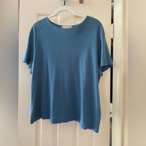 Kate Hill Blue Crew Neck Boxy T-Shirt